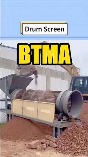The shaftless drum screen can efficiently screen stones, sand and gravel. #screen