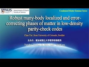 Robust many-body localized and error-correcting phases of matter in low-density parity-check codes