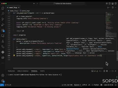 Week 10: Lesson 3 - Python Workflow Automation - Argparse CLI