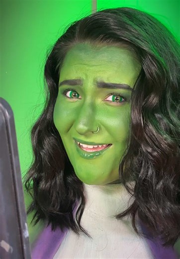 She-Hulk 💚 • As a marvel fanatic I’m obsessedddd with this look! And I’m very happy with how this video turned out 😍😍💚 • What does everyone think? 🤔 Let me know in the comments 🫶🏻 MAKEUP USED 🫶🏻 • Moon Creations Adventure Green and Purple Paint White Paint @Moon Creations • Mehron Paradise Palette @Mehron Makeup • Morphe x James Charles Artistry Palette @Morphe Cosmetics @James Charles • Revolution Monsters Inc Palette @Makeup Revolution • Collection Eyeliner Pencil Black @collectioncos