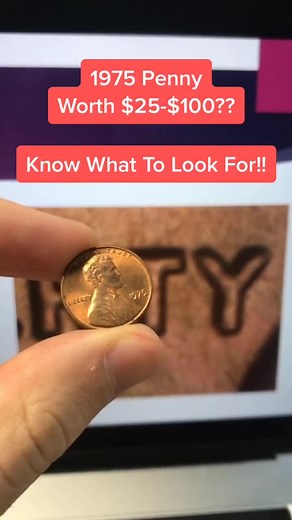 Check your 1975 pennies for this sweet error!!! #coins #pennies #rarecoins