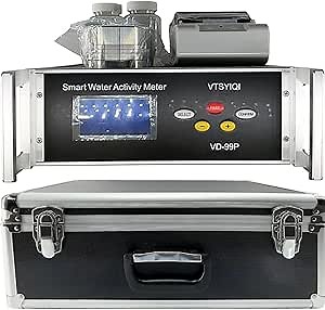 Benchtop Water Activity Meter Monitor Lab Water Activity Analyzers With Range 0-1.000aw Repeatability ≤0.008aw Accuracy ±0.012 Continuous Measurement For Paste Dough Test Real-time Print