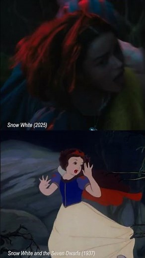 Snow White 1937 vs 2025 🍎 #disney #snowwhite #rachelzegler