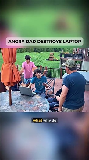 ANGRY DAD BREAKS KID LAPTOP BECAUSE HE WONT DO ANYTHING!!!!