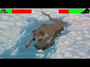 Balto (1995) Balto vs. Bear With Healthbars