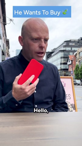 Prank calling about a strange purchase