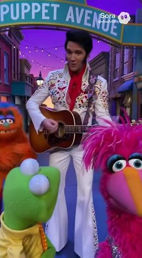 Elvis guest starring on the Muppets