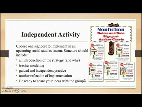 Nonfiction Reading Strategies: A Focus on Signposts