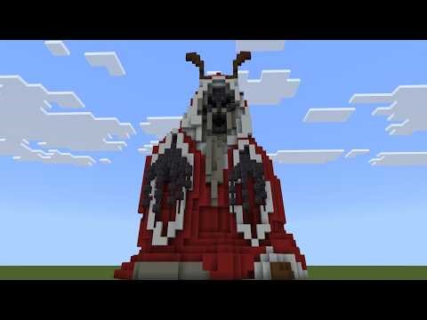 Krampus Statue Tutorial, Minecraft Christmas or Halloween Ideas