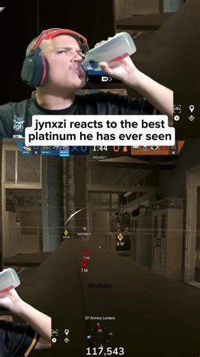 jynxzi reacts to the best platinum he has ever seen😧 #jynxzi #rainbowsixsiege #r6siege #gaming