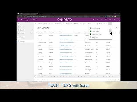 Tech Tips with Sarah Episode 9: Bulk edit Dataverse records with Excel Online