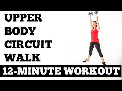 12-Minute Arms and Abs Circuit Walk (Upper Body Workout with Dumbbells, All Levels)