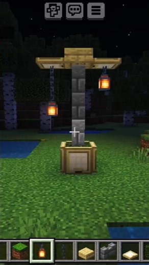I Made a Street Light 💡in minecraft#minecraftbuild #minecraft #streetlight