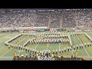 Alabama State University Marching Band Halftime 2025 @Uab Protective Stadium