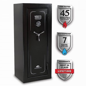 Reviews for Sports Afield Preserve 24-Gun Fire and Waterproof Gun Safe with Electronic Lock, Black Textured Gloss | Pg 1 - The Home Depot
