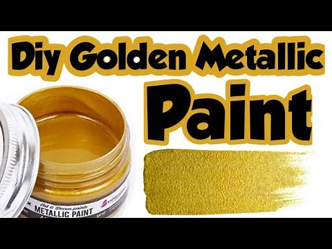 Diy Golden colour/Diy golden metallic paint/how to make gold color at home/homemade golden colour
