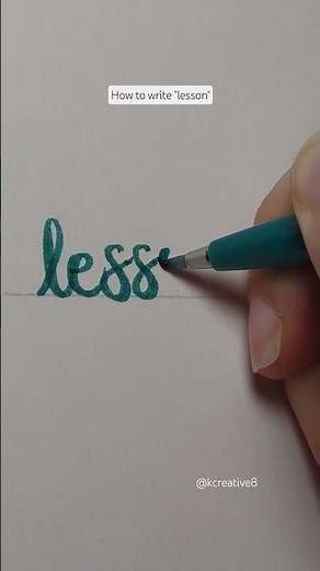 satisfying relaxing video #handlettering #calligraphy #handwriting #shorts #lesson