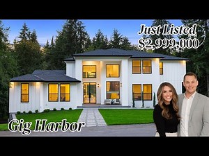 Tour this Luxury New Construction Home in Gig Harbor's Canterwood Golf and County Club.