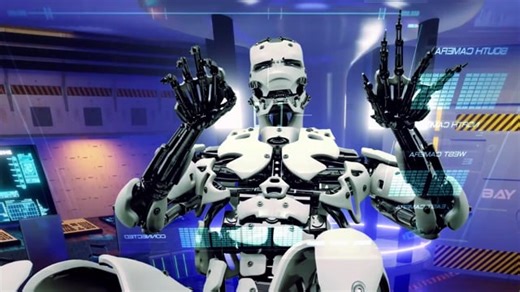 Robot, Loading Data, Futuristic. Free Stock Video