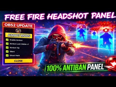 Free Fire Panel Antiban || Free Fire Mod Menu 100% Safe 💀 Free Fire Injector Safe || #freefire