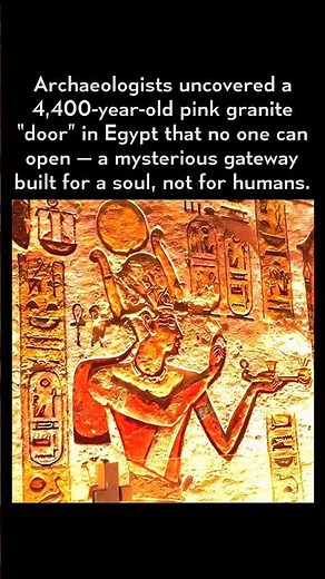 4400-Year-Old Pink Door in Egypt: Mystery Unopened Tomb