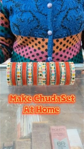 Simple trick to making shortchuda at home । how to make Chuda set in minute #bangles #chuda