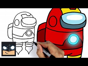 How To Draw Iron Man Crewmate | Among Us - Videos For Kids