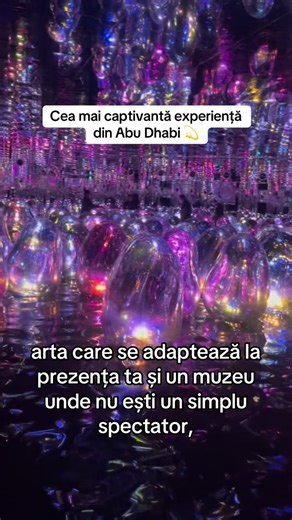 Sabrina’s Travel on Instagram: "Ai auzit de teamLab Phenomena din Abu Dhabi? Este una dintre cele mai noi si interesante experiențe din Abu Dhabi! 👉🏻Trimite video-ul acelei persoane care te va însoți acolo! 📍Situat pe malul apei din Districtul Cultural Saadiyat! #teamlab #abudhabiart #abudhabi #immersiveexperience #vacanta"