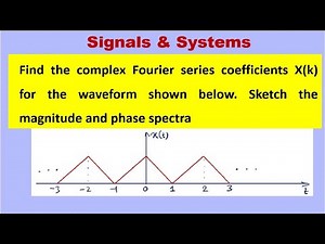 Find Complex Fourier series coefficient.