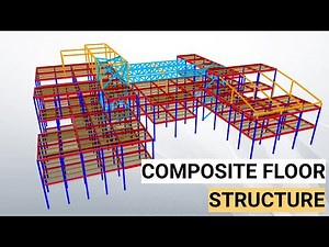 Composite floor structural engineering basics for Architects. Spans, buildup, services and more.