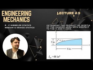 Determine the product of inertia of the shaded area w.r.t the x and y axes | Hibbeler Statics
