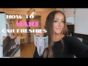How to make a car freshie | Car air freshener tutorial 🫶🏼