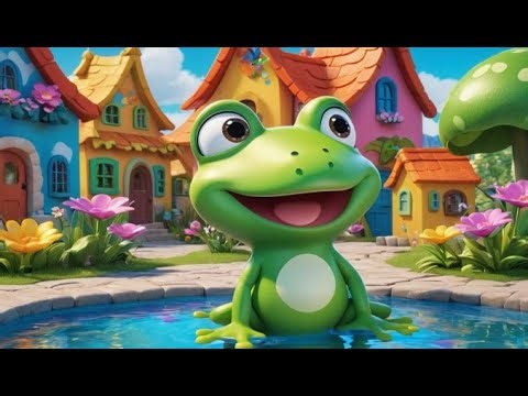 Leaping Frogs by the Pond | Fun Frog Song for Kids | Pond Adventure Rhyme for Toddlers