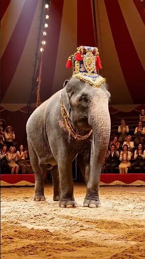 elephant dancing in the circus 🎪 #elephantslover #elephantvideo #elephantlove
