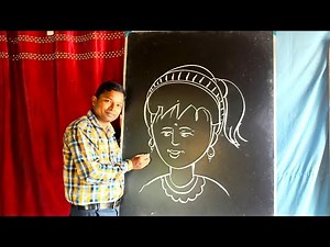 How to draw a Girl Using the word Girl / Simple Girl Drawing for beginners