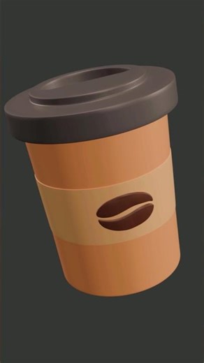Noob vs Pro - Coffee Cup Design #blender #tutorial #artist #design