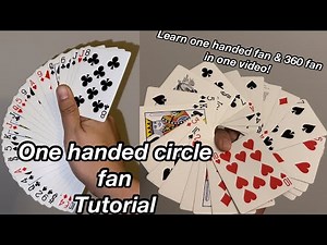 One handed circle fan|360 fan| Tutorial