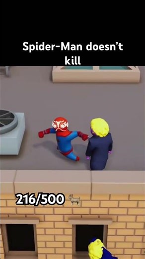 Spider-Man doesn’t kill? #smallcontentcreator #gangbeasts #spiderman #ps5 #gaming #funny #subscribe