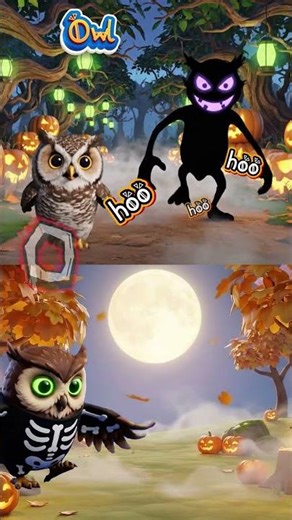 M N O P Halloween Animal Sounds 👻 Monkey Numbat Owl Penguin | Ooh Sniff Hoo Waddle 🎶