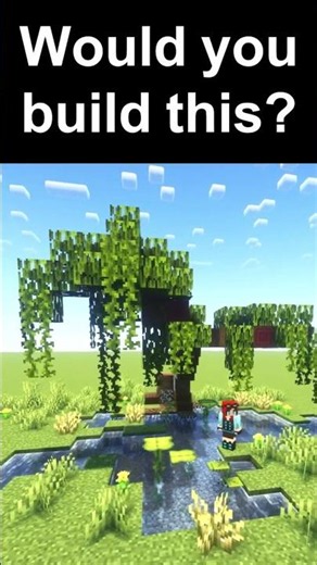 CUSTOM SWAMP TREE MINECRAFT #minecraft