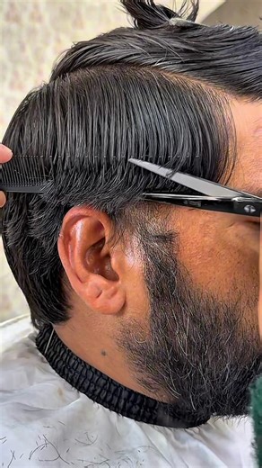 (ASMR) Relaxing Man’s Haircut | Professional Barber 💈- 1 Minutes Scissors ✂️ Sounds🎙️#asmrvideo