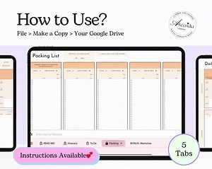 Travel Planner and Tracker - Etsy