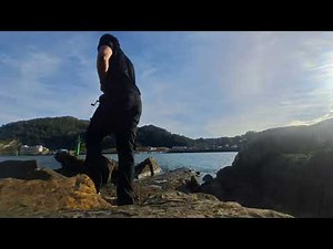 Alone Fishing at a Beautiful Estuary in Northern Spain
