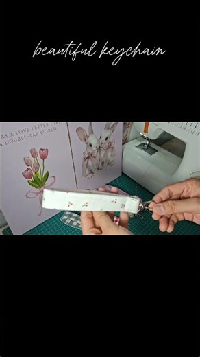 Beautiful Keychain | Sewing Inspiration for Beginners #sewing #keychain #diykeychain