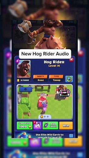 Clash Royale NEW Hog Rider Sound Effects Released! #clashroyale #clashroyalememes #shorts