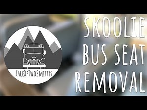 EASY Skoolie Seat Removal (Removing Bus Seats) | 2020 Bus Conversion - Ep. 01