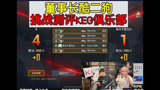 董事长酷二狗挑战测评KEG俱乐部
