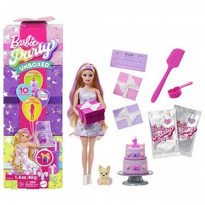 Buy Barbie Party Unboxed Pet Birthday S-1 Doll & Accessories | Dolls | Argos