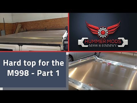 Building a custom made hardtop the M998 - Part 1, gutters & braces for HMMWV, Hummer H1 , or Humvee