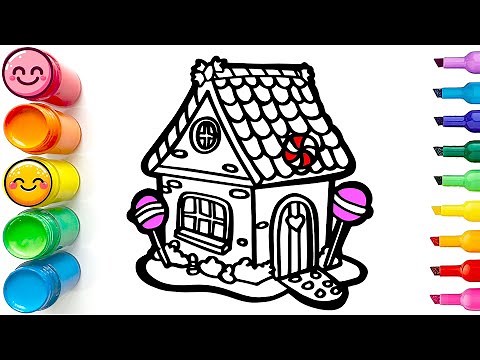 How to Draw a Candy House | Step by Step Drawing Tutorial